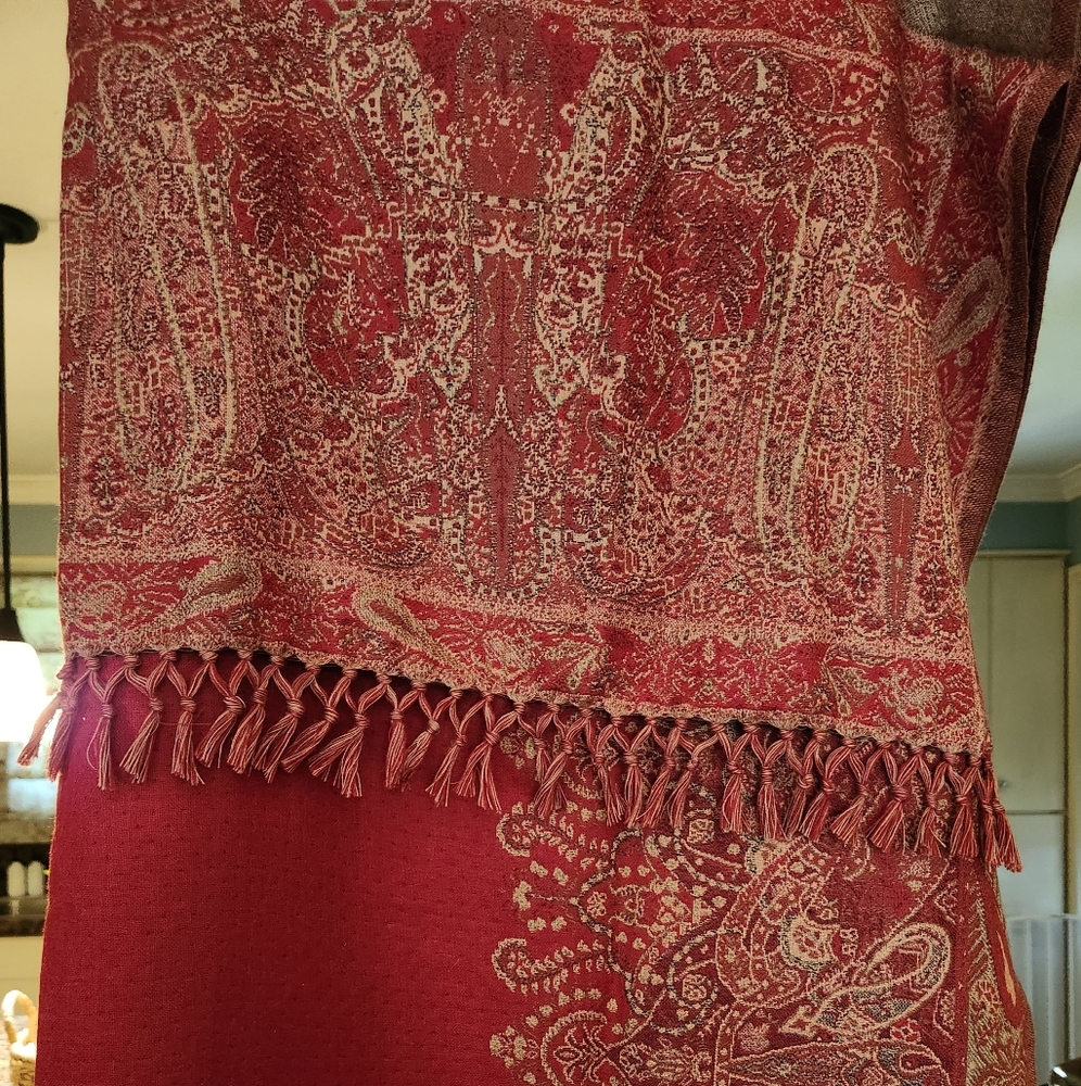 Red curtains, set of 4 panels